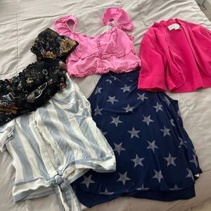 Stylish Women's Clothing Bundle - Pink, Blue, and More